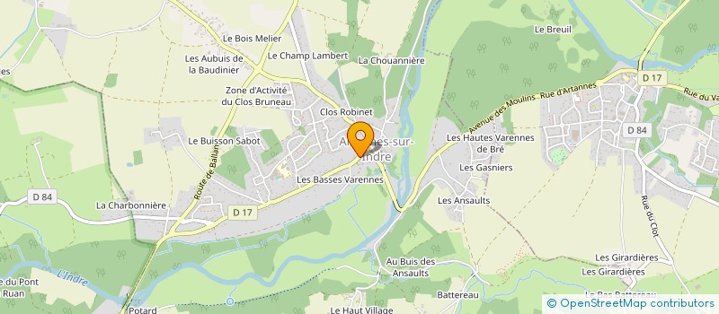 localisation de l'entreprise ASSOCIATION LES SENTIERS DU LYS  ARTANNES-SUR-INDRE