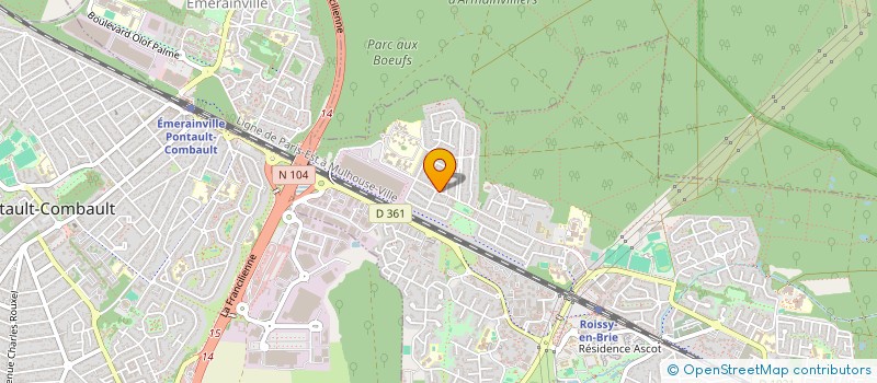 localisation de l'entreprise ASSOCIATION LES SINOPLIES CENTRE DE FORMATION  ROISSY-EN-BRIE