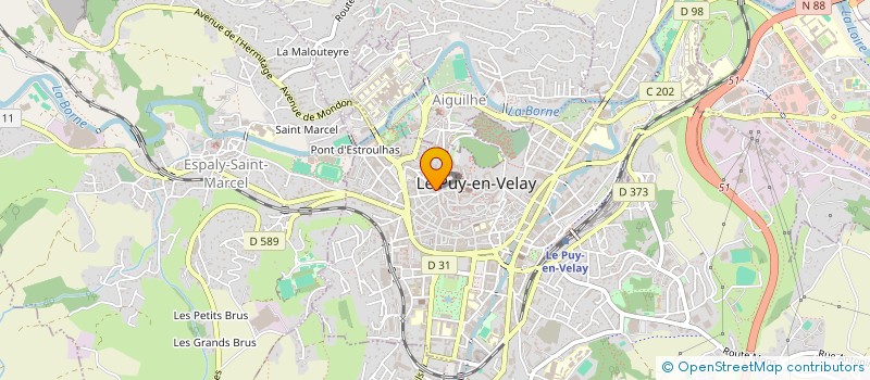 localisation de l'entreprise ASSOCIATION LES TABLES DE RAPHAEL  LE PUY-EN-VELAY