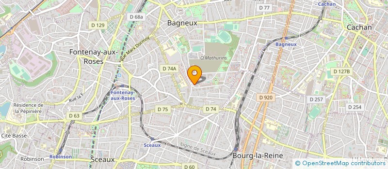 localisation de l'entreprise ASSOCIATION LES TERTRES à BAGNEUX
