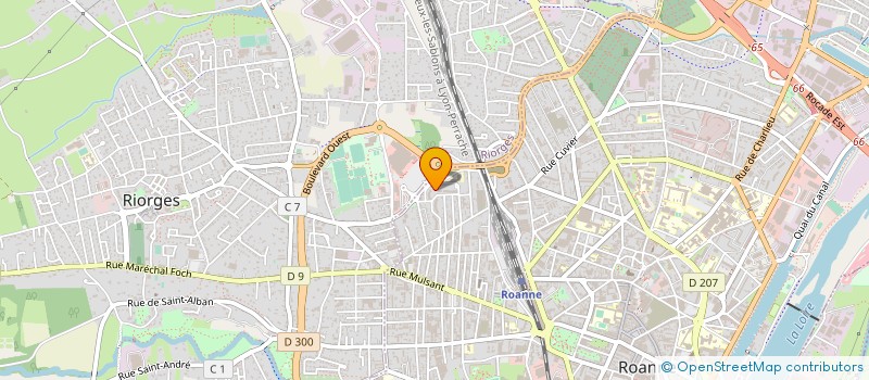 localisation de l'entreprise ASSOCIATION LES TILLEULS à ROANNE