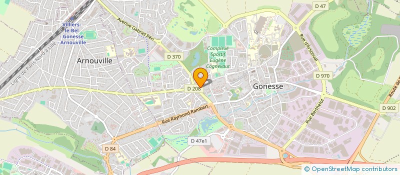 localisation de l'entreprise ASSOCIATION LES TILLEULS à GONESSE