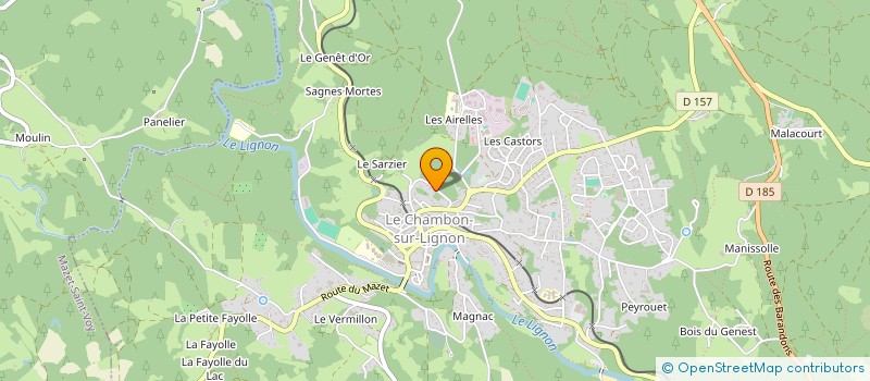 localisation de l'entreprise ASSOCIATION LES TISSERINS à LE CHAMBON-SUR-LIGNON