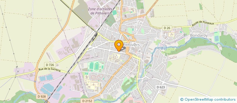 localisation de l'entreprise ASSOCIATION LES TOILES VERTES à PITHIVIERS