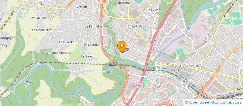 localisation de l'entreprise ASSOCIATION LES TOITS BLEUS  ANNECY