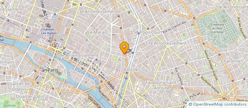 localisation de l'entreprise ASSOCIATION LES TOURNELLES à PARIS