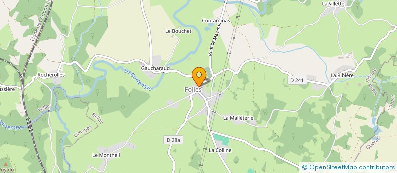 localisation de l'entreprise ASSOCIATION LES TRACTEURS ROUGES EN FOLLIES à FOLLES