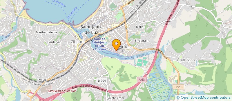 localisation de l'entreprise ASSOCIATION LES TROIS ARTS à SAINT-JEAN-DE-LUZ
