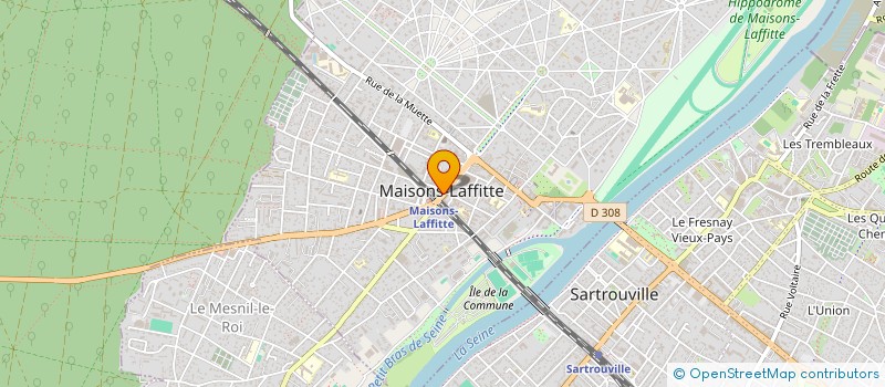 localisation de l'entreprise ASSOCIATION LES TROIS DES à MAISONS-LAFFITTE
