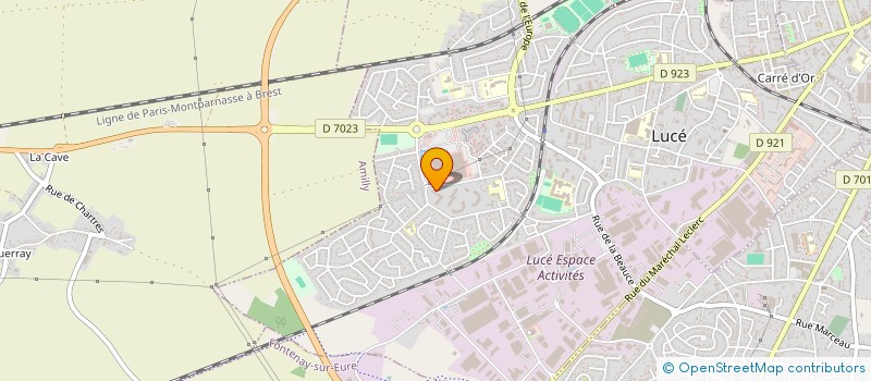 localisation de l'entreprise ASSOCIATION LES UNIS à LUCE