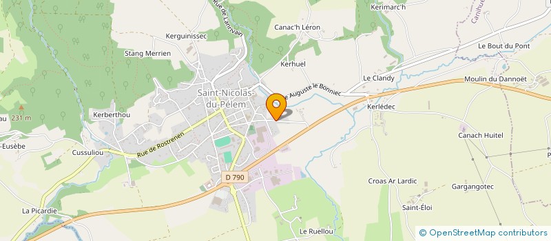 localisation de l'entreprise ASSOCIATION LES VENDEURS DE VENT  SAINT-NICOLAS-DU-PELEM