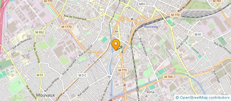 localisation de l'entreprise ASSOCIATION LES VIES DENSES  TOURCOING