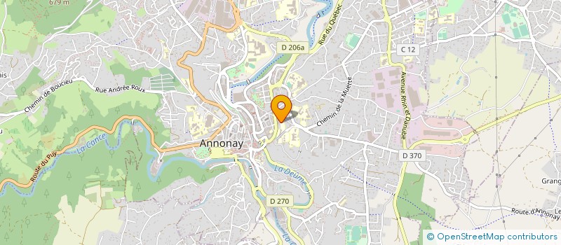 localisation de l'entreprise ASSOCIATION LES VIEUX DE LA VIEILLE  ANNONAY