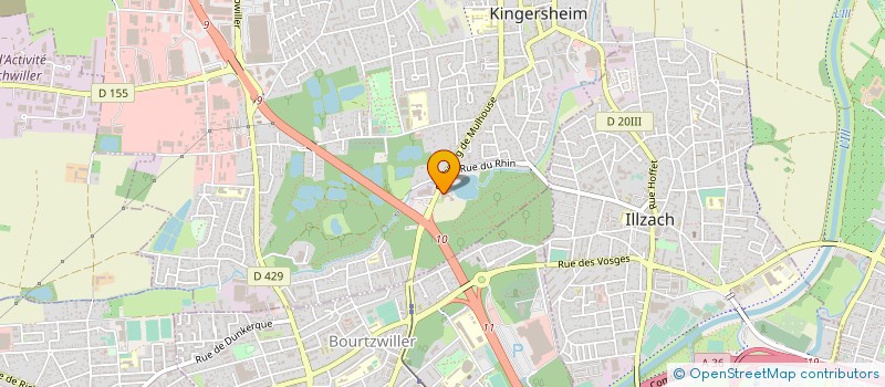 localisation de l'entreprise ASSOCIATION LES VIOLETTES  KINGERSHEIM