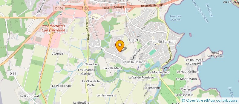 localisation de l'entreprise ASSOCIATION LES VOIES VERTES  LA RICHARDAIS