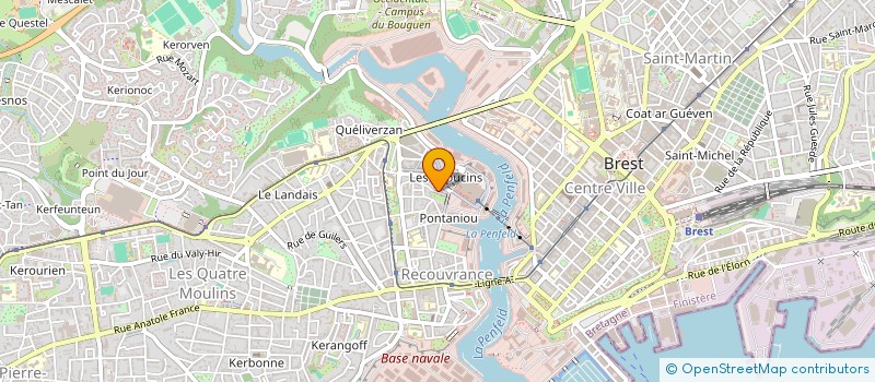 localisation de l'entreprise ASSOCIATION LES Z'AMIS DE VIVRE LA RUE à BREST