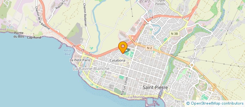 localisation de l'entreprise ASSOCIATION LES Z'AMIS SOLIDAIRE DE CASABONA à SAINT-PIERRE