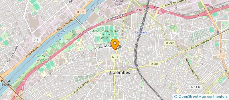 localisation de l'entreprise ASSOCIATION LES ZULUBERLUS à COLOMBES