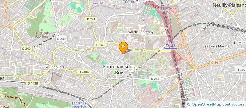 localisation de l'entreprise ASSOCIATION LESAGE-PAUL BERT-RABELAIS à FONTENAY-SOUS-BOIS