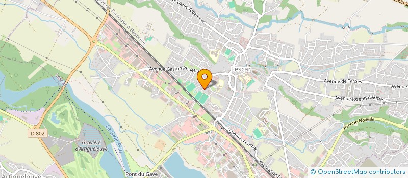 localisation de l'entreprise ASSOCIATION LESCARIENNE DE TENNIS DE TABLE  LESCAR