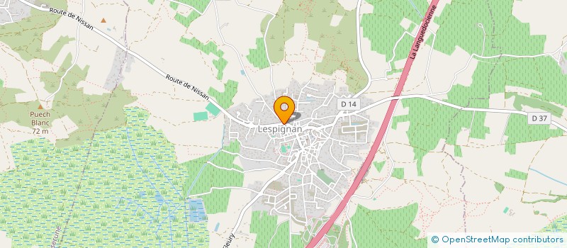 localisation de l'entreprise ASSOCIATION LESPIGNANAISE MODELISME FERROVIAIRE  LESPIGNAN