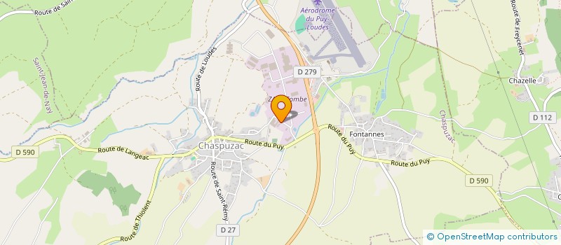 localisation de l'entreprise ASSOCIATION LEVIDANSE  CHASPUZAC