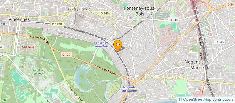 localisation de l'entreprise ASSOCIATION LEVIER D'APPUI POUR LE DEVELOPPEMENT à FONTENAY-SOUS-BOIS