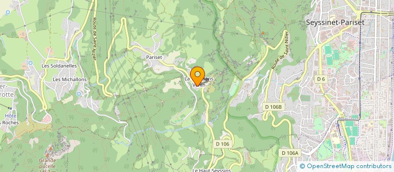 localisation de l'entreprise ASSOCIATION LEZ'ARTS SANS VENIN  SEYSSINET-PARISET