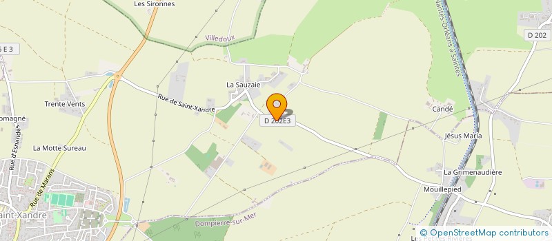 localisation de l'entreprise ASSOCIATION LEZARD MONIQUE  SAINT-XANDRE