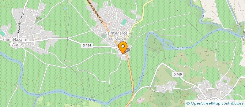 localisation de l'entreprise ASSOCIATION LEZARTS DE SAINT MARCEL  SAINT-MARCEL-SUR-AUDE