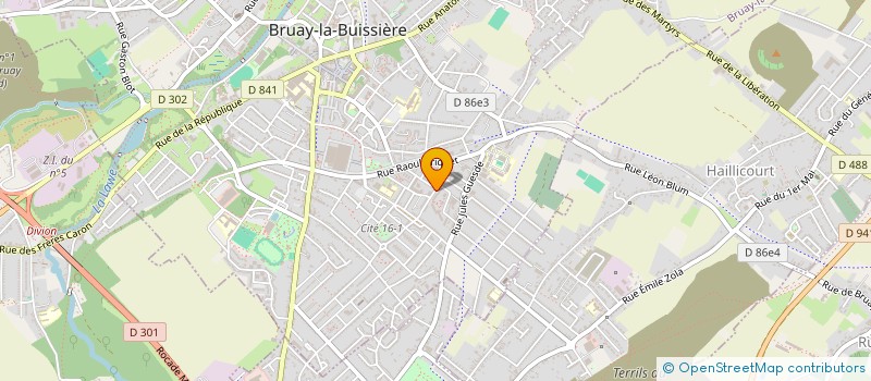 localisation de l'entreprise ASSOCIATION LGBT BRUAY à BRUAY-LA-BUISSIERE