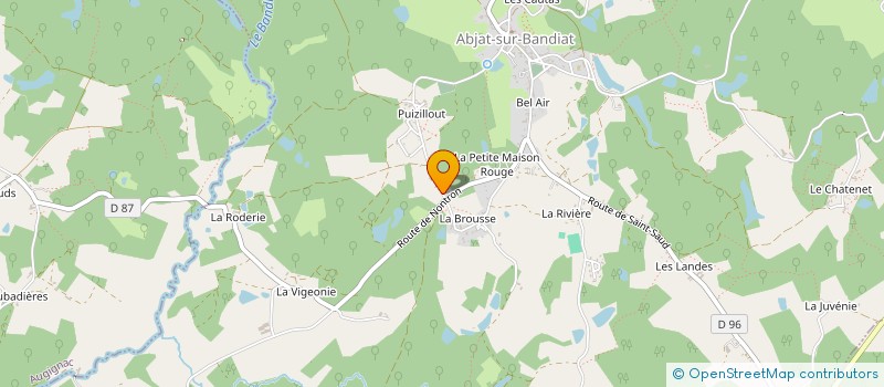 localisation de l'entreprise ASSOCIATION LIBER  ABJAT-SUR-BANDIAT