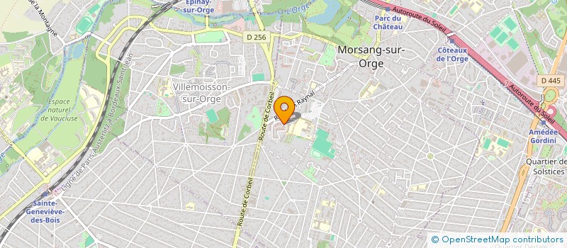 localisation de l'entreprise ASSOCIATION LIBRE DES PARENTS D'ELEVES DU GROUPE SCOLAIRE GUSTAVE COURBET  MORSANG-SUR-ORGE