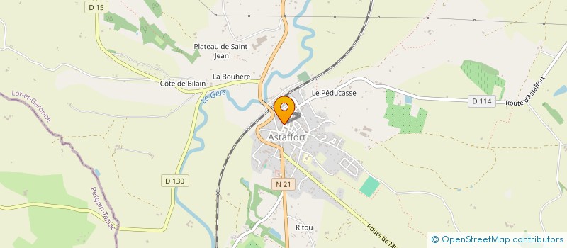 localisation de l'entreprise ASSOCIATION LIBRE EN TETE  ASTAFFORT