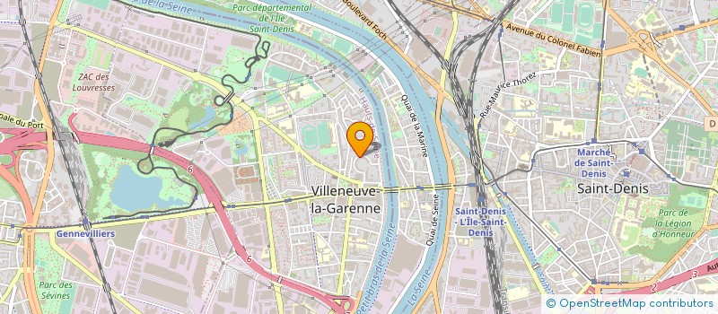 localisation de l'entreprise ASSOCIATION LIBRE POUR HONNORER LES ARTISTES  VILLENEUVE-LA-GARENNE