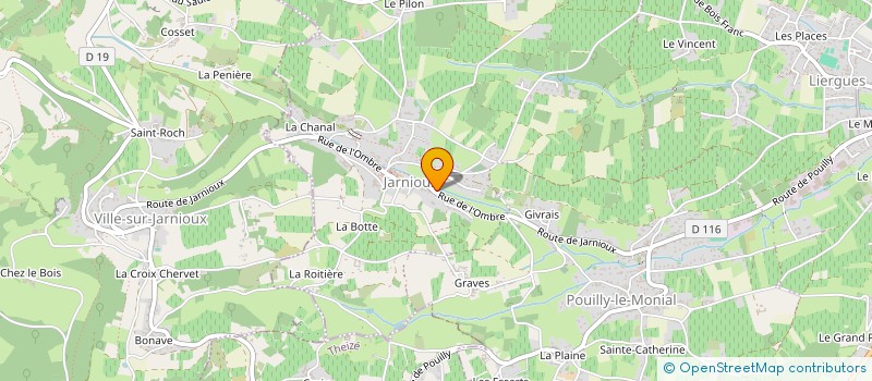 localisation de l'entreprise ASSOCIATION LICENCE IV DE JARNIOUX à PORTE-DES-PIERRES-DOREES