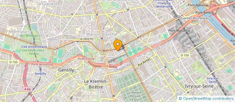 localisation de l'entreprise ASSOCIATION LIEN ARMEE-NATION PARIS 13  PARIS