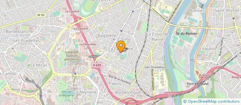 localisation de l'entreprise ASSOCIATION LIEU DE VIE FAOURETTE, LDVF LIEU DE VIE ET D'INSERTION à TOULOUSE