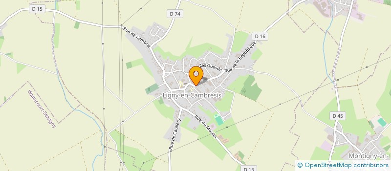 localisation de l'entreprise ASSOCIATION LIGNY EN FETE  LIGNY-EN-CAMBRESIS