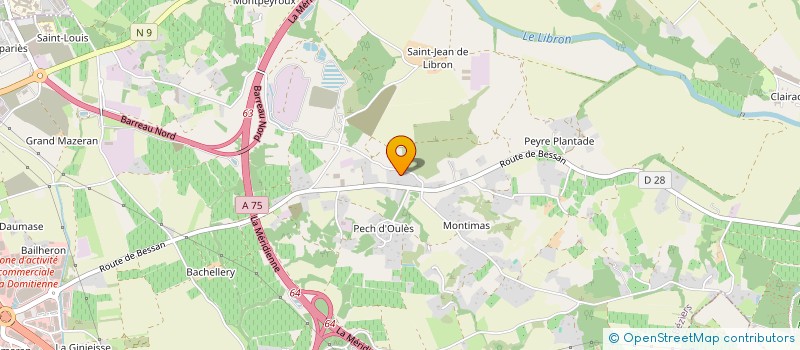 localisation de l'entreprise ASSOCIATION LILI POIVERT  BEZIERS