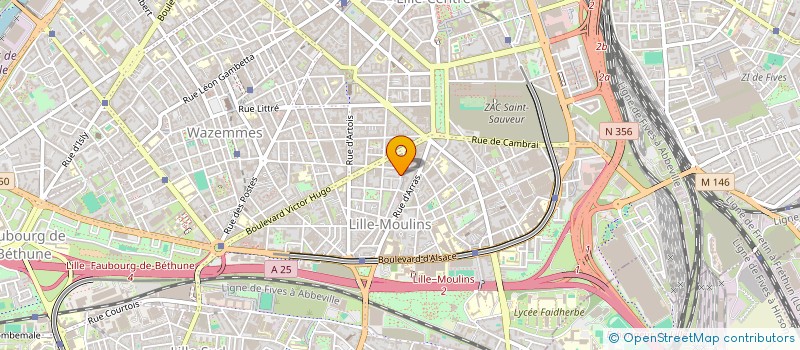 localisation de l'entreprise ASSOCIATION LILLE LOMME HELLEMMES 2026 AVEC RV à LILLE