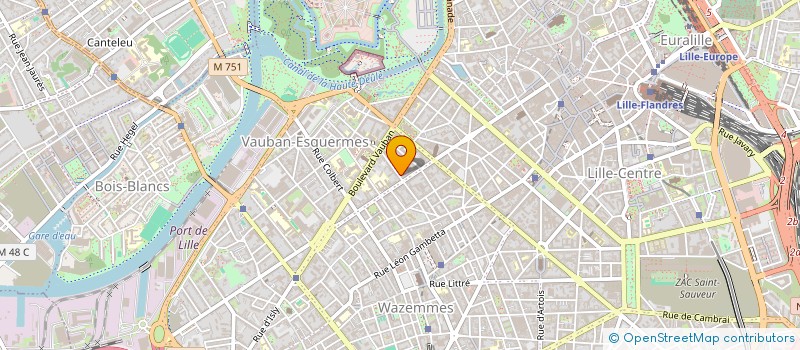 localisation de l'entreprise ASSOCIATION LILLETUDIANT à LILLE