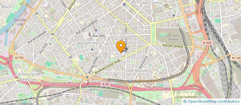 localisation de l'entreprise ASSOCIATION LILLOISE DES ETUDIANTS EN AUDIOPROTHESE  LILLE