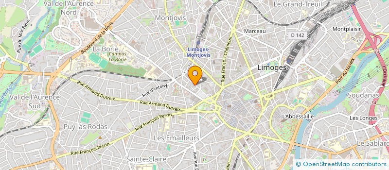 localisation de l'entreprise ASSOCIATION LIMOGES POR TOUS à LIMOGES