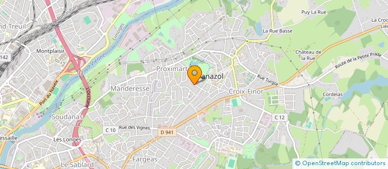 localisation de l'entreprise ASSOCIATION LIMOUSIN FM à PANAZOL