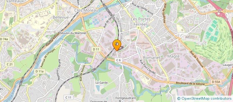 localisation de l'entreprise ASSOCIATION LIMOUSINE D'ORPAILLAGE à LIMOGES
