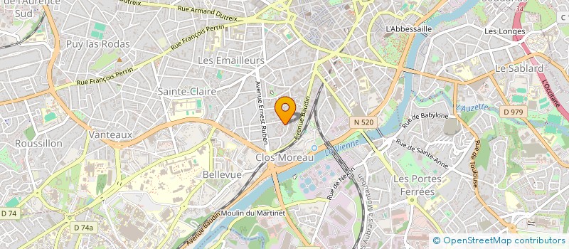 localisation de l'entreprise ASSOCIATION LIMOUSINE EMPLOIS ACTIVITES SERVICES à LIMOGES
