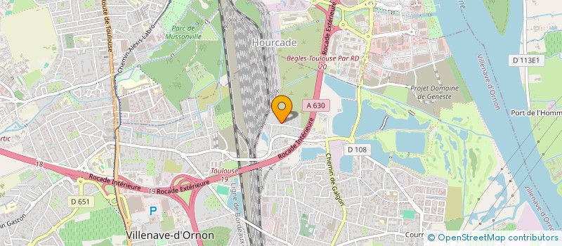 localisation de l'entreprise ASSOCIATION LIN'ART  VILLENAVE-D'ORNON