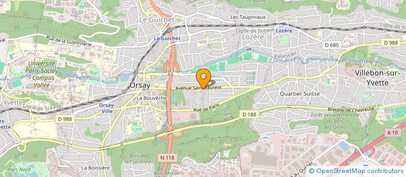 localisation de l'entreprise ASSOCIATION LINGUISTIQUE ET CULTURELLE FERDOWSI à ORSAY