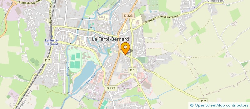localisation de l'entreprise ASSOCIATION LIONS CLUB  LA FERTE-BERNARD